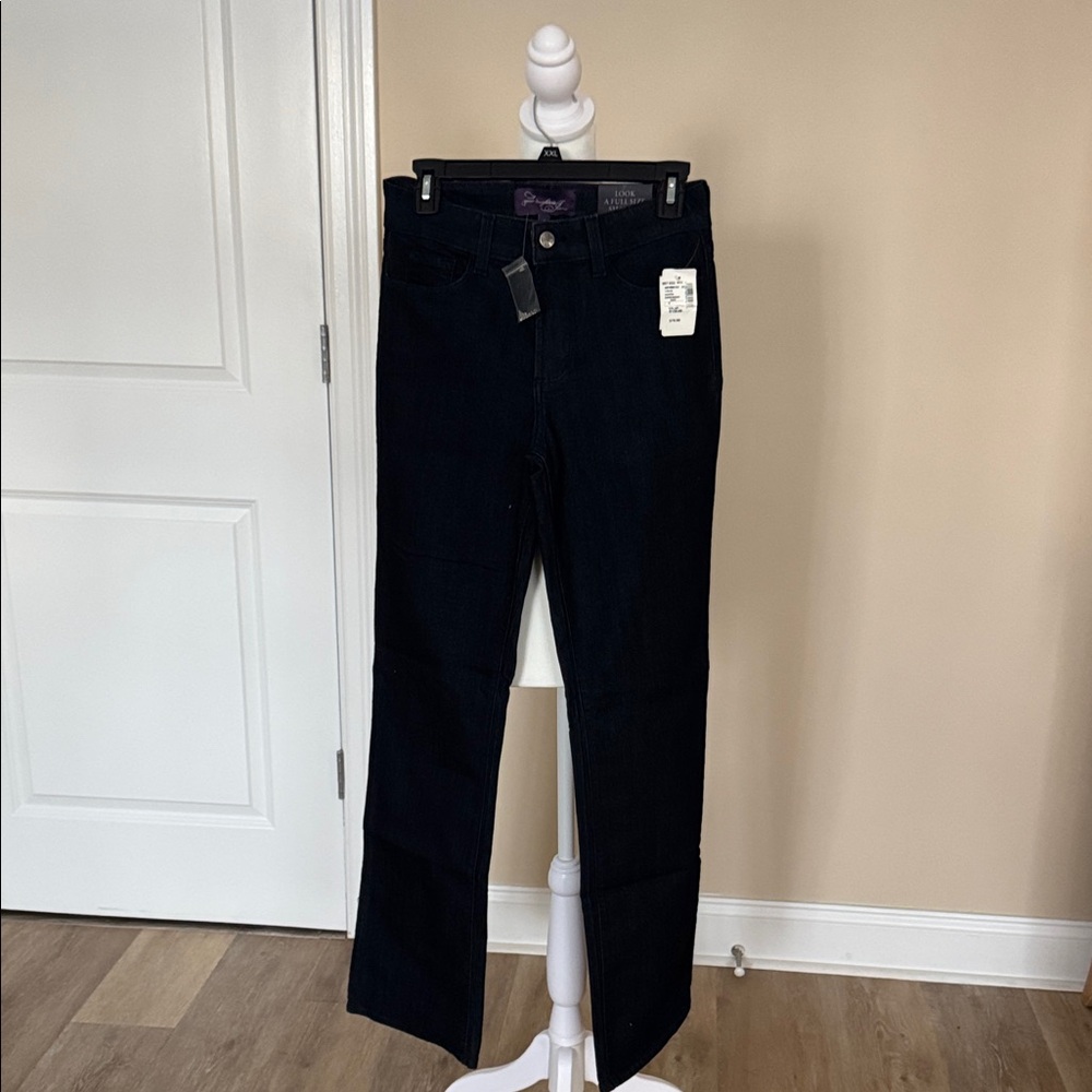 NYDJ Dark Blue Straight Leg Jeans